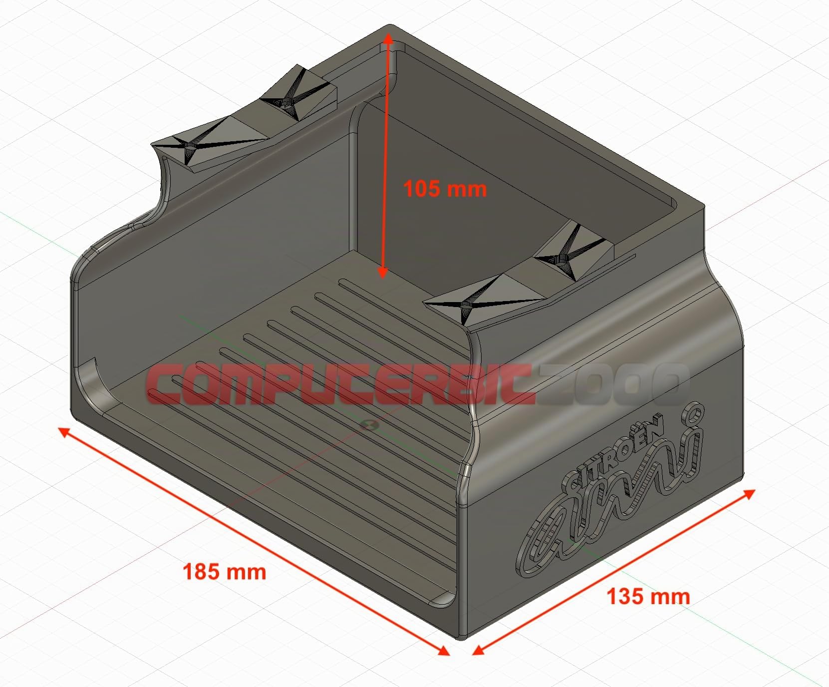 Generico Porte-Objets Compatible avec Citroen AMI Opel Rocks Fiat Compartiment Organiseur étagère Accessoires ComputerBit2000