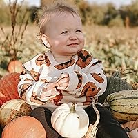 Vista 2 de LIOMENGZI Ropa de Navidad para bebé, niña, niño, traje de Navidad, mameluco de Papá Noel de gran
