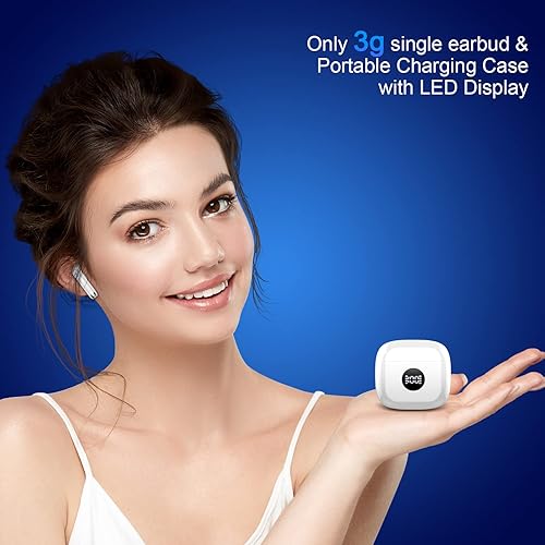 Miniatura 6 de Jxrev Auriculares inalámbricos, auriculares Bluetooth 5.4 estéreo de alta fidelidad, auriculares intraurales con 4 micrófonos ENC con cancelación de