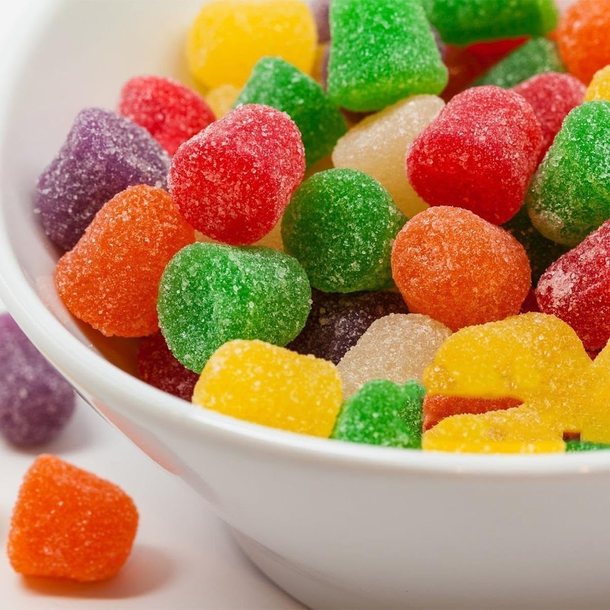 Sour Drops Chews Candy Snack Vegan Sour Gummies in Assorted Flavor Vegan Gluten Free (3.25 lb jar)