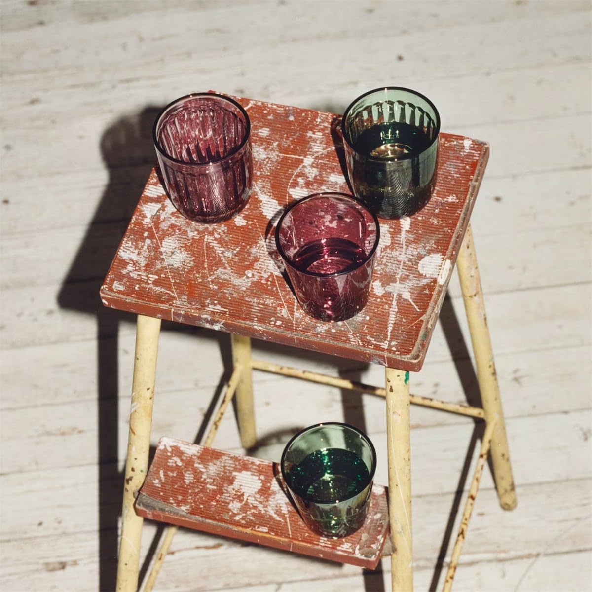 Iittala Kartio 1070585 Set of 2 Glasses, Made of Glass, in Pink, Dishwasher Safe, Dimensions (H x W x L): 8 cm, Volume: 21 cl