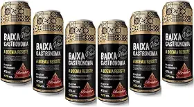 Pack 06un Cerveja Bruder Artesanal Baixa Gastronomia Zero Áçucar 473ml