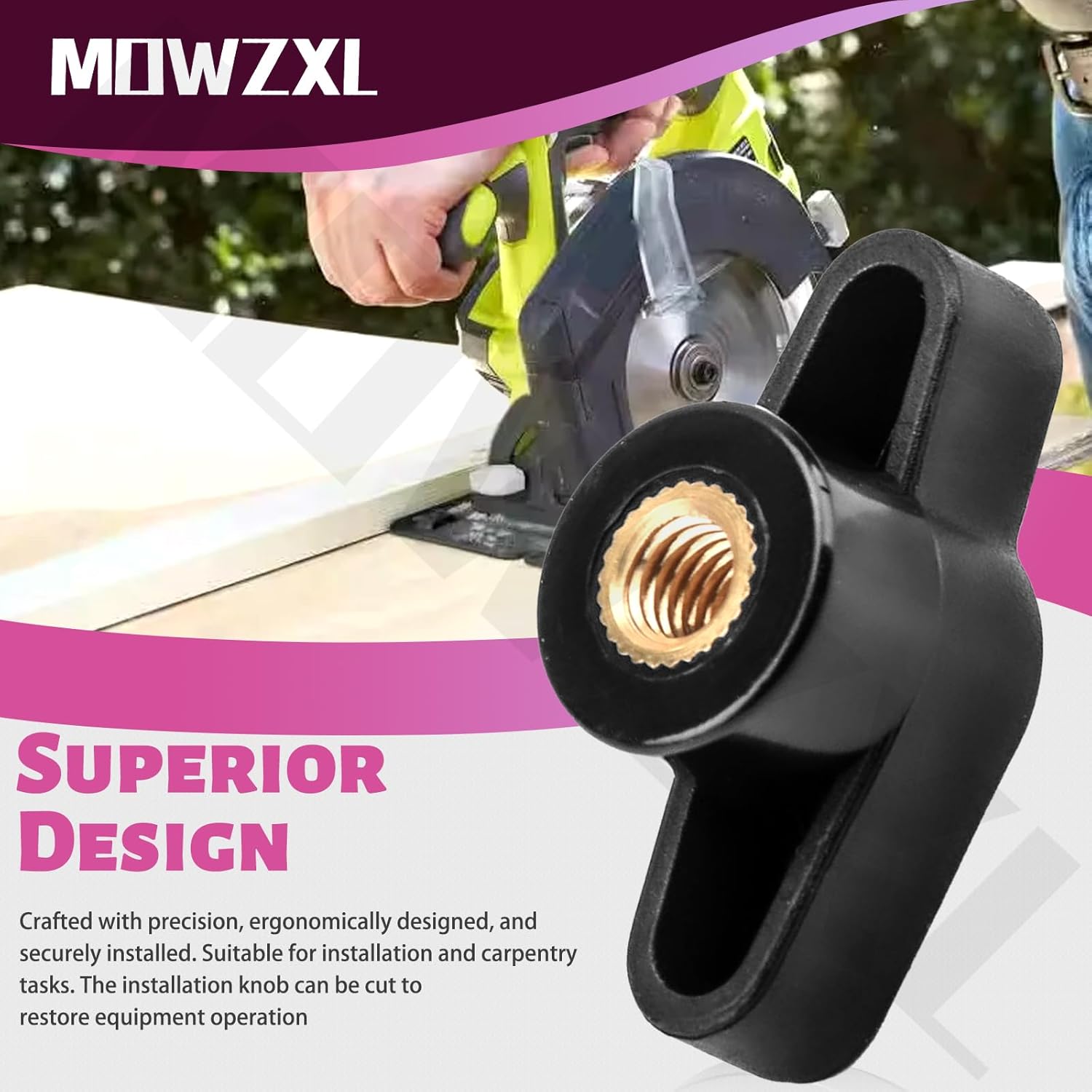 301124004 Depth Adjustment Knob & HM-661067002 Screw Depth Adjusting for Ryobi P505 P580 P503 Circular Saw