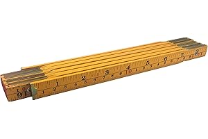 Binzer 6-Foot-6-Inch Folding Wooden Stick Ruler: The Essential Measurement Tool for Carpenters and DIY Enthusiasts