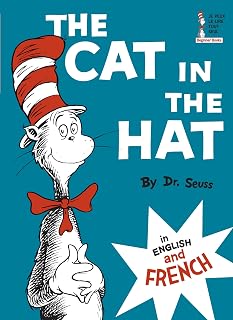 Dr. Seuss The Cat in the Hat Bilingual English French Beginner Reader Book - Le Chat Au Chapeau