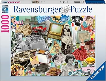Ravensburger The 50s Puzzle - 1000 Piece Nostalgia Puzzle For Adults & Teens