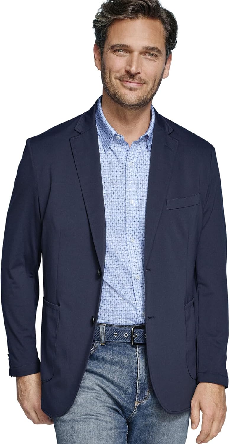 Johnston & Murphy Mens Xc Flex Solid Knit Blazer - Image 2