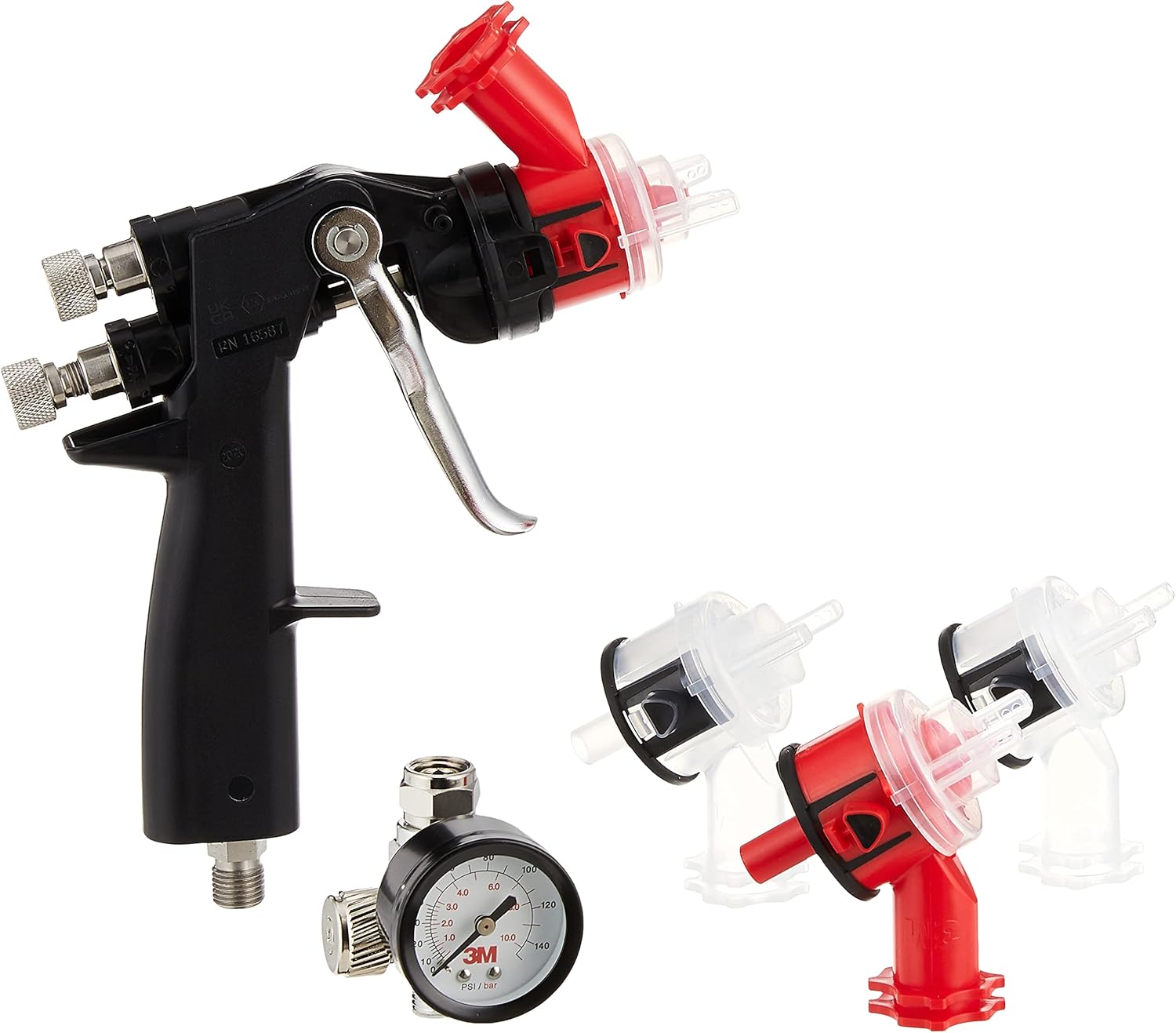 3M Accuspray Spray Gun Kit HGP, 16587, Durable, Lightweight for Applying Medium-Heavy Coatings for Automotive Paint Application - Image 3