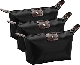 AiTodos® 3 Petite Trousse de Toilette, 26x10.5x6.5 cm, Imperméables - Noir