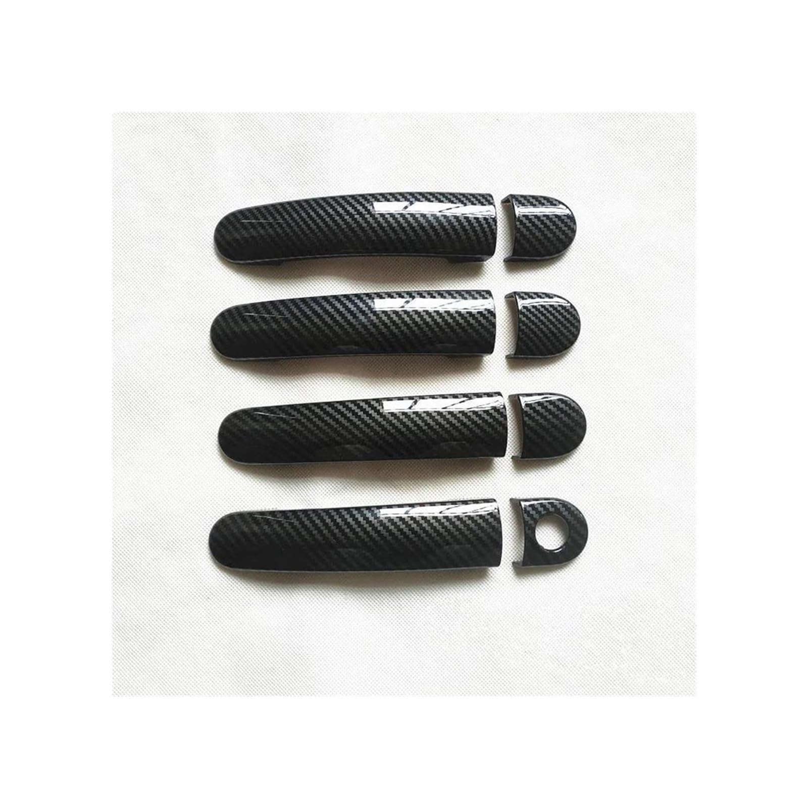 NVNZMFPPW Accessories Door Handle Cover for SEAT for Leon 1M MK1 1P MK2 for Cupra FR Trim Handles Covers Plastic Imitation Carbon Fiber(4DK-1)