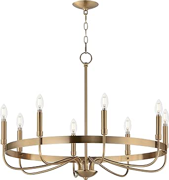 Maxim Lighting 14498HR Frankie 8-Light Chandelier, Heritage