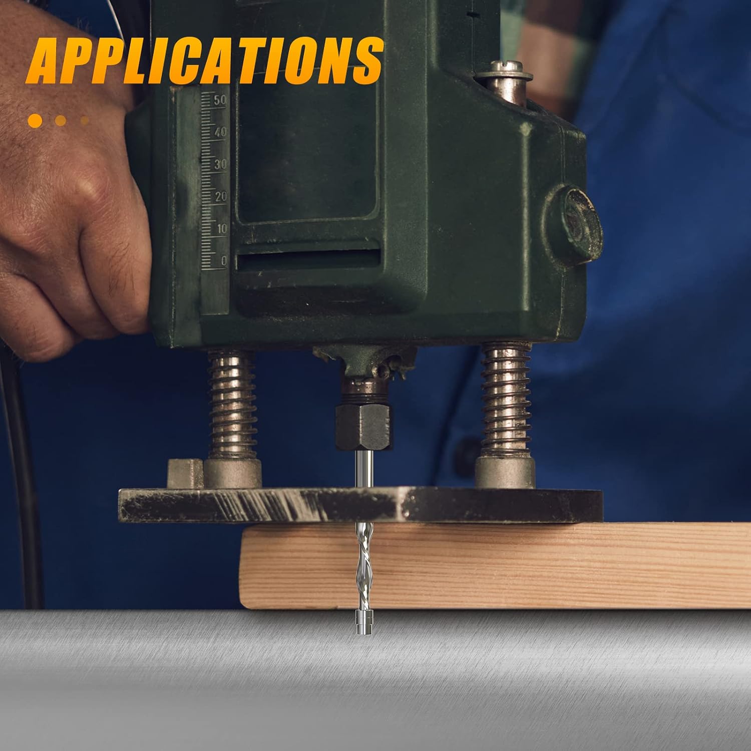 1/4-Inch Diameter Spiral Flush Trim Router Bits, Down-Cut Flush Trim Solid Carbide Spiral Router Bit 1/4-Inch Shank.