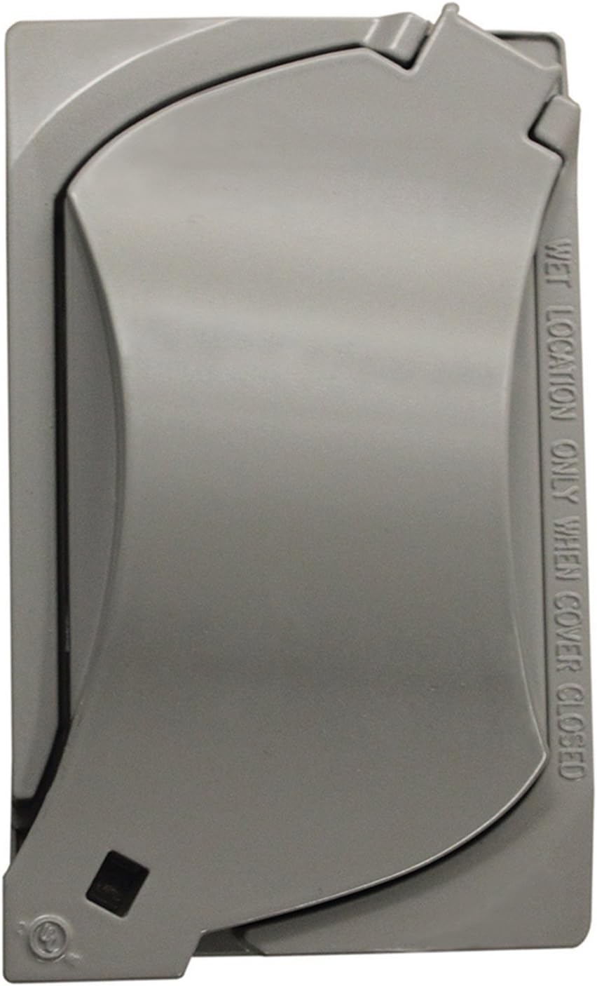 Sigma Engineered Solutions 14147 1-Gang Universal Weatherproof Cover, Gray
