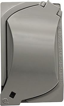 Sigma Engineered Solutions 14147 1-Gang Universal Weatherproof Cover, Gray