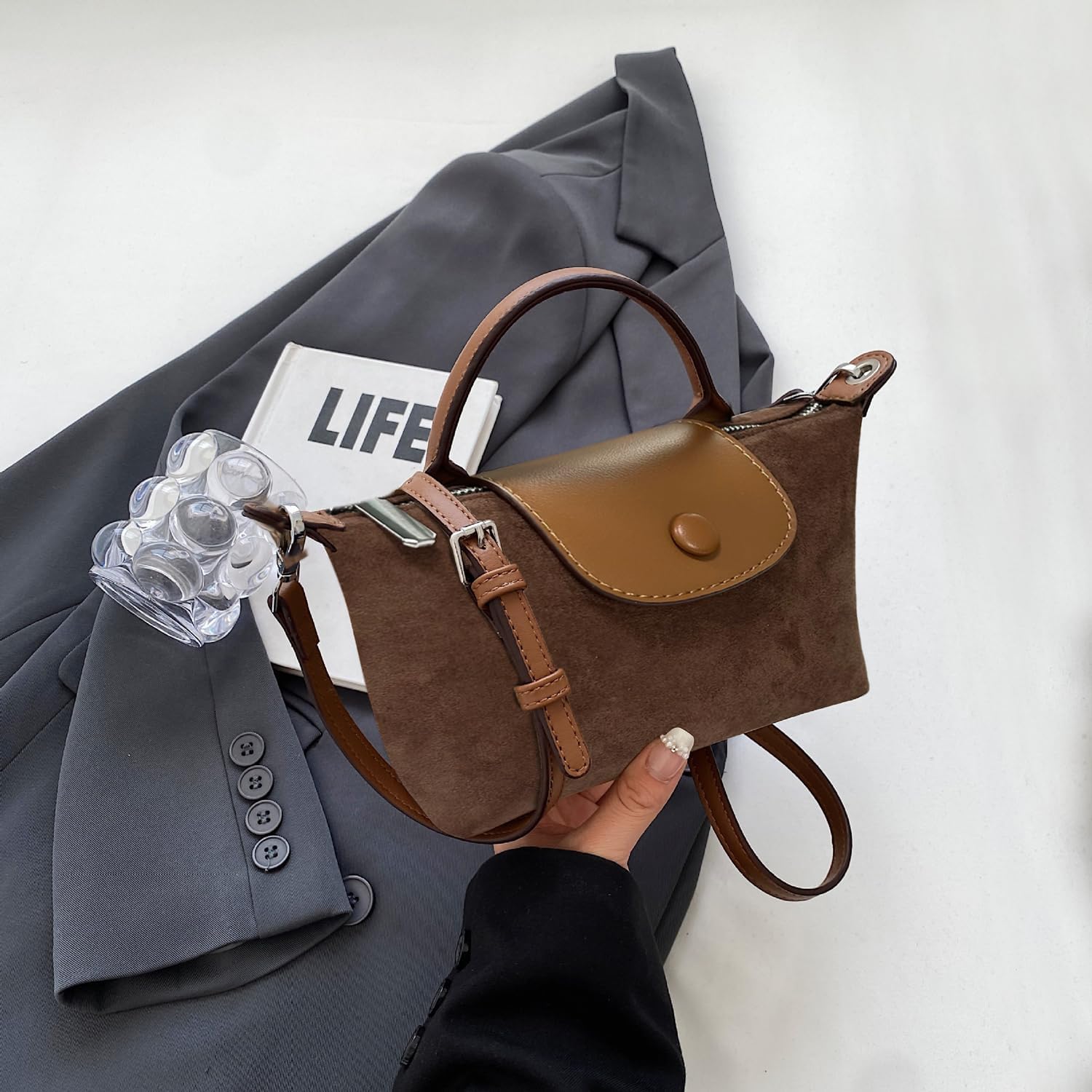 Small Crossbody Bags for Women Trendy Shoulder Purse Dumpling Handbag Lightweight Everyday Handbag Stylish Travel Phone Purse