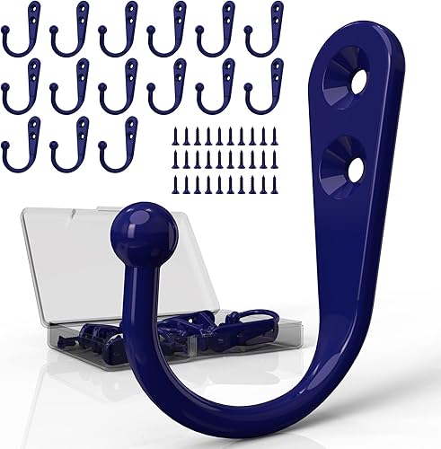 Miniatura 8 de ZAYBOD 15 ganchos de pared de hierro para colgar abrigos, ganchos para colgar resistentes, ganchos de pared para colgar, ganchos de pared para