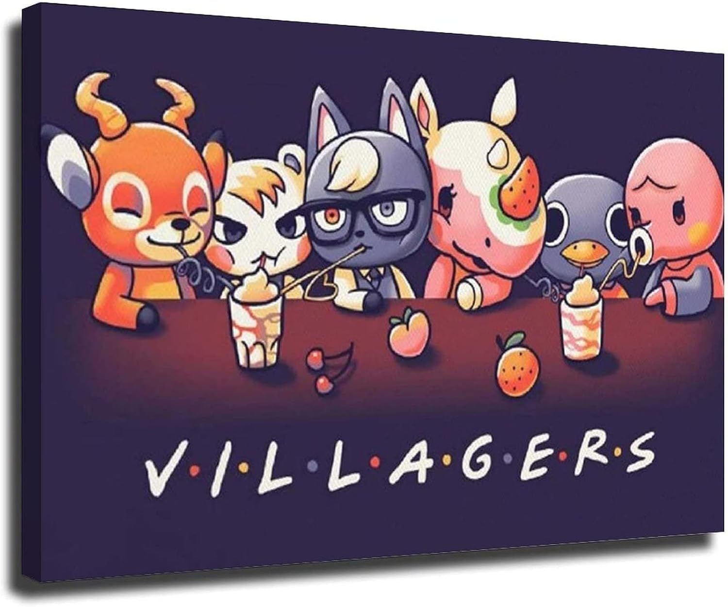 Animal Crossing Villagers Animal Crossing Art Poster Canvas Art Poster