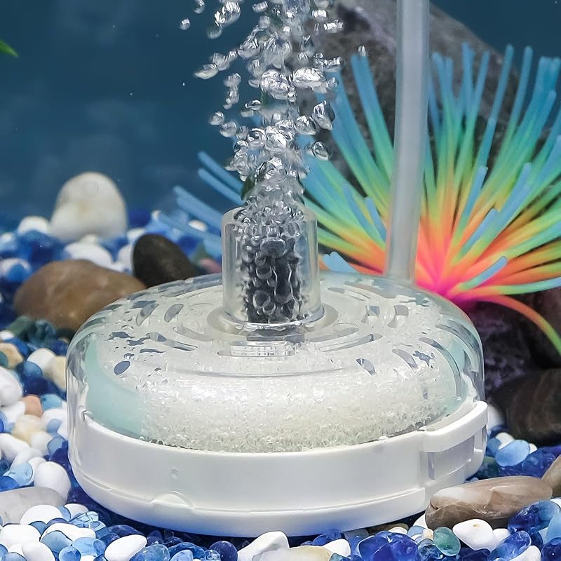 Filtro Interno de Esponja para Aquário Pawfly com Pedra Porosa e Bolas Filtrantes para 19 a 76 L