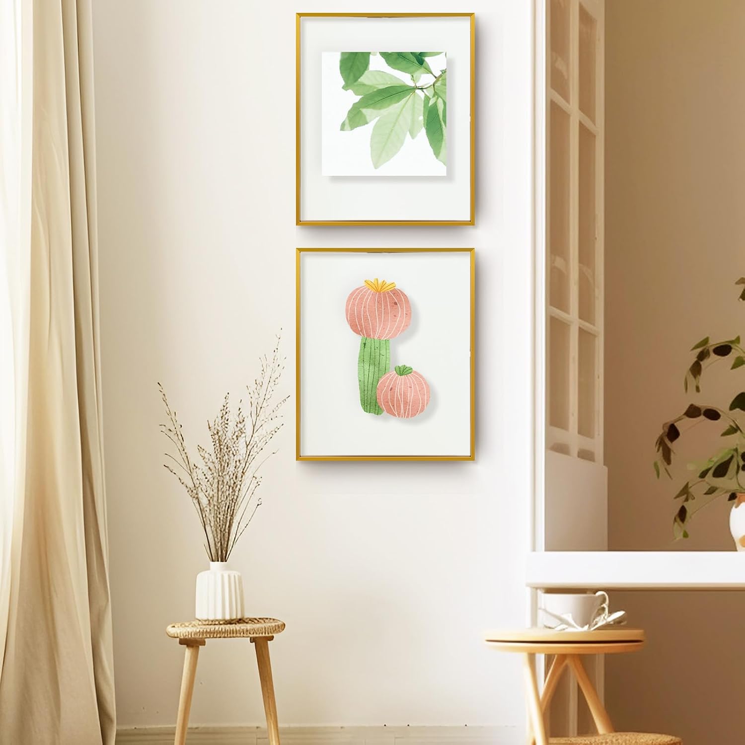 Golden State Art, 16x20 Floating Picture Frame Aluminum, Tempered Clear Glass Displays Any Size Photo Up to 16 x 20, for Home or Gallery Decoration (Bronze, 3 Pack)