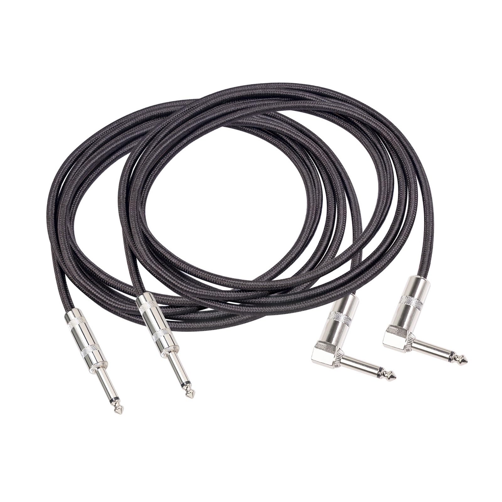 Podwójnie Ekranowany Miedziany Kabel Do Gitary Elektrycznej 6,35 Mm Mono Z Redukcją Szumów Prosty Kąta Prostego