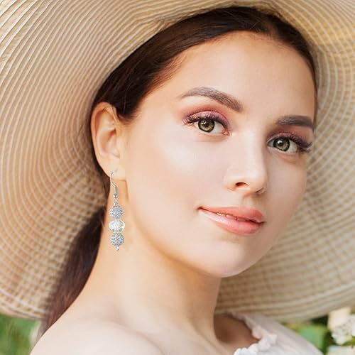 Miniatura 4 de Inbagi 40 cuentas espaciadoras de diamantes de imitación de oro blanco de 0.315 pulgadas (0.315 in), cuentas redondas de circonita cúbica para hacer