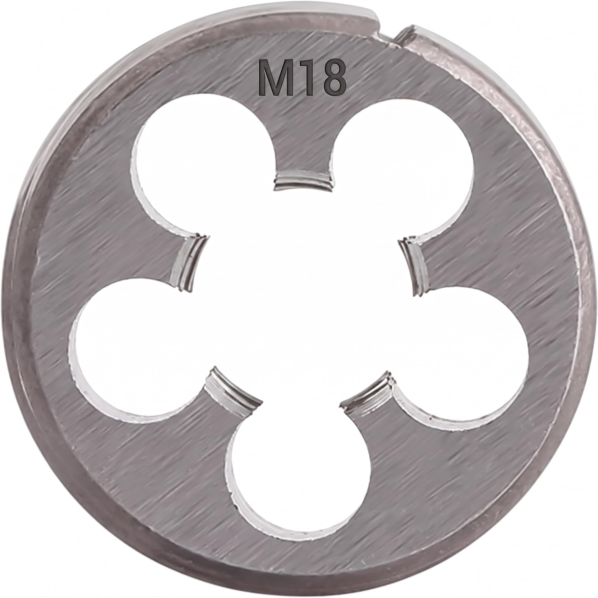 1pcs M18x2.5mm Metric Round Threading Die, Alloy Steel Machine Thread Right Hand Round Die for Threading Mold Process Machining Repair Screw Cutting Fixed Tool