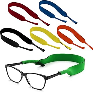 6pk Sports Glasses Strap | Floating Sunglasses Strap for Men & Glasses Sports Strap | Glasses Straps for Men | Sports Band for Glasses Strap Sports | Neoprene Glasses Strap | Kids Glasses Strap Cord