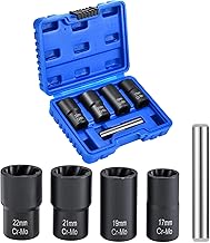 SET OF 4 CUPS FOR REMOVING ANTI-THEFT SCREWS AND DAMAGED SCREWS AND NUTS 1/2"