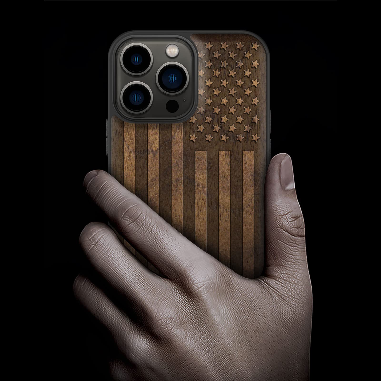 Carveit Magnetic Wood Case For IPhone 13 Case [Hard Real Wood - View #11