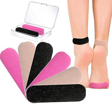 60 Pcs Blister Prevention Tape Moleskin for Blisters, No-Residue Blister Bandages for Feet & Body, Heel Patches Strong Adhesive Bandage for Active Lifestyles Precut Strips 1.2in X 3.5in Mix