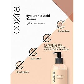 Coera Hyaluronic Acid Serum for Face | 8 oz | Moisturizing Oil for Skin, Hair & Nails | Paraben & SLS Free
