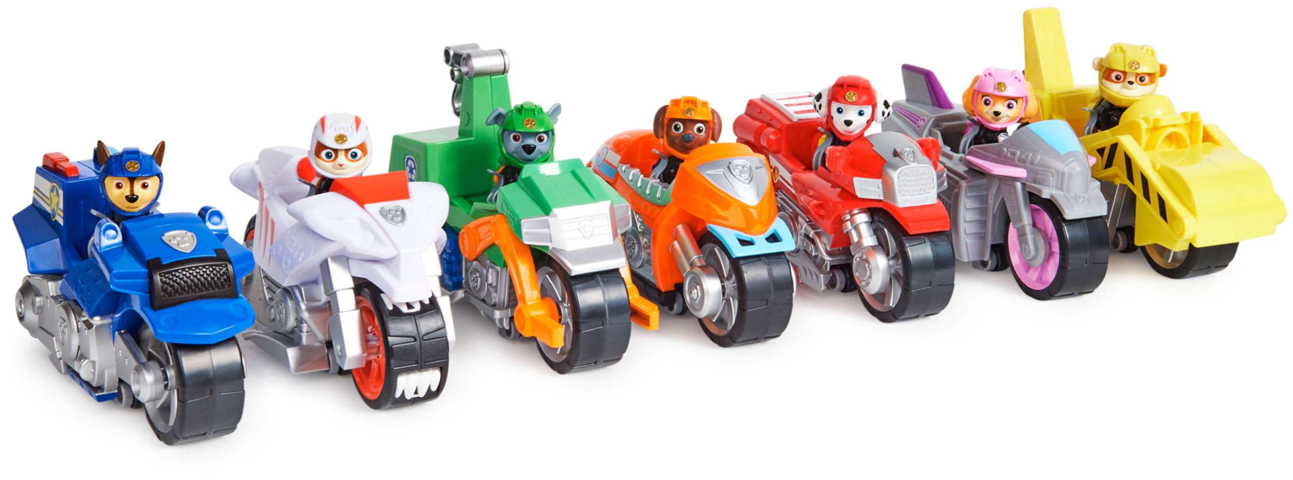 Paw Patrol - Pat Patrouille - Véhicule Figurine Chase Moto Pups - Moto Retro Friction Et Figurine À Collectionner - Pat Patrouille Jouet - Voiture Enfant - Jouet Enfant 3 Ans Et +