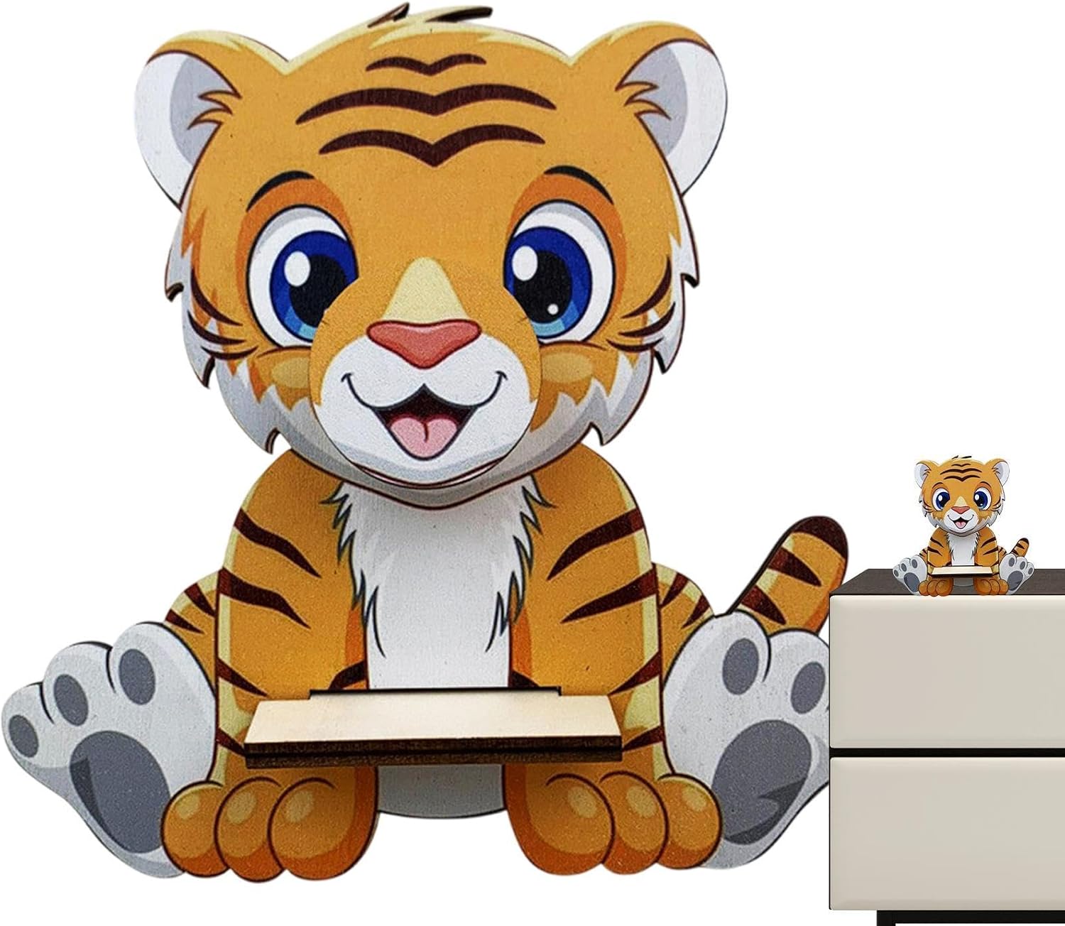 Wooden Animal Spectacle Holder - Cute Desk Accessory, Eyeglass Stand For Be