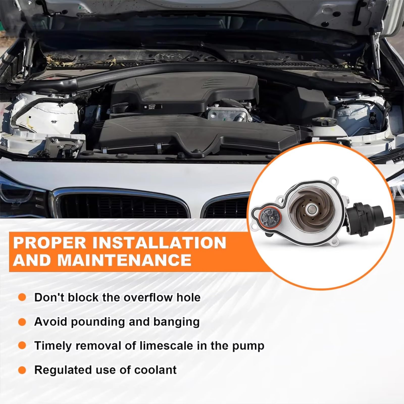 Bomba Agua Motor Compatible Con Para 230I 2017-2021 Para 330I 2017-2019 Para X3 2018-2019 Para X4 2019 Bomba De Refrigerante De Agua Motor De Coche 11518638026