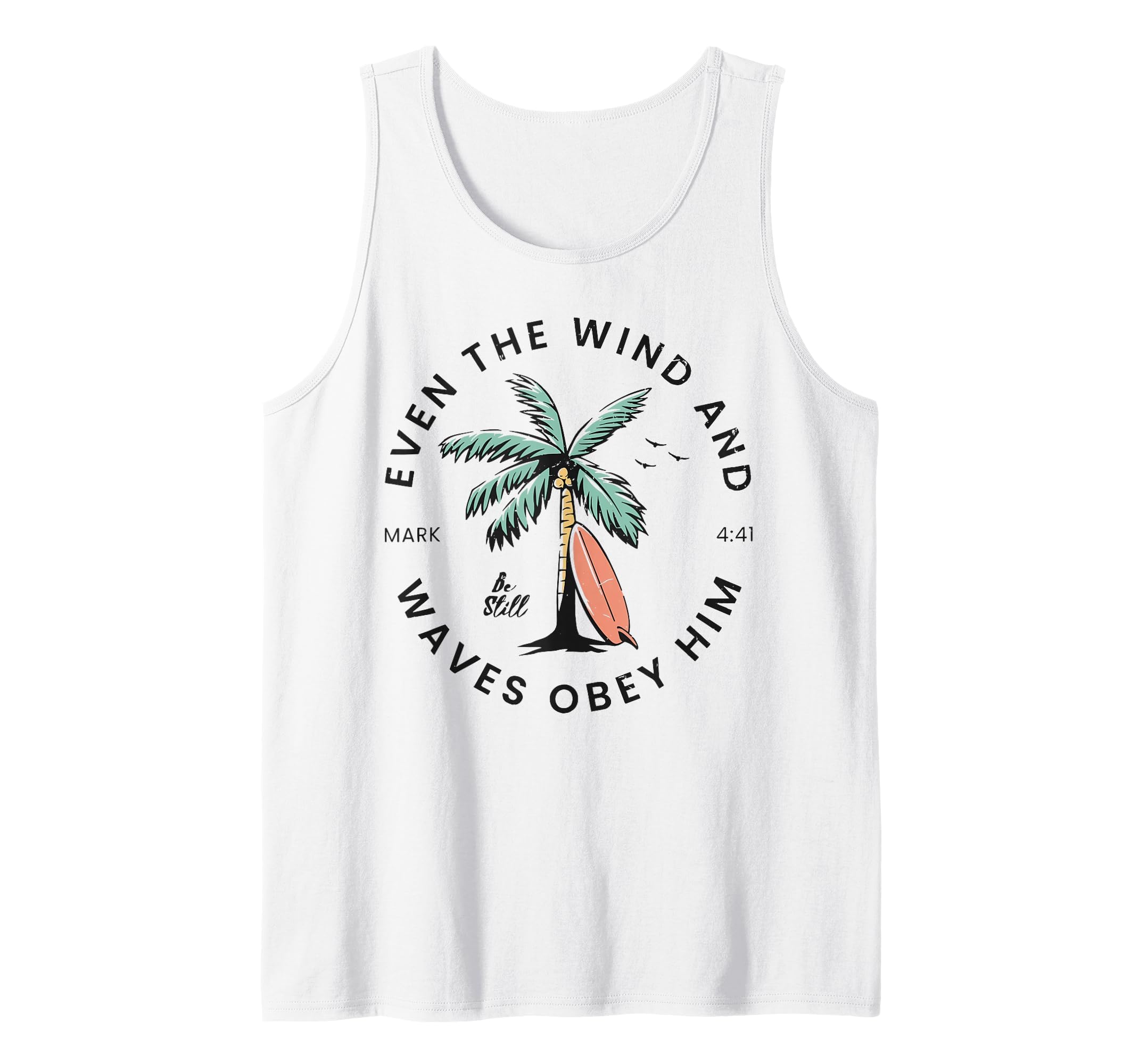 Retro Event The Wind and The Waves Christian Bible Beach Tank Top
