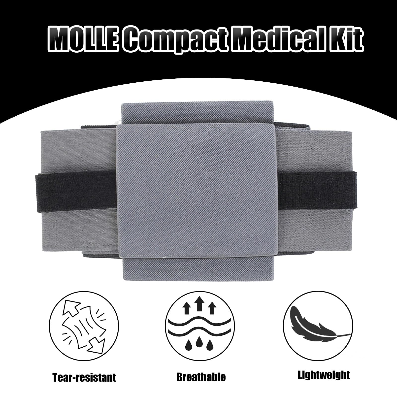 Custodia Medica Tattica Molle, Custodia IFAK da Cintura per Soccorritori, Borsa di Sopravvivenza di Emergenza, per Campeggio Caccia Accessori e Sopravvivenza All'aperto