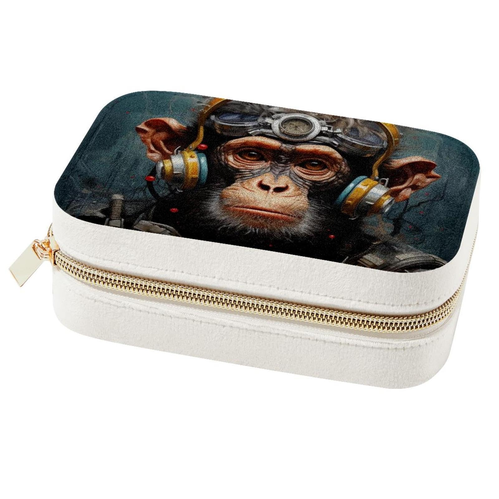 Organiseur de bijoux de voyage singe F pour boucles d'oreilles et bagues