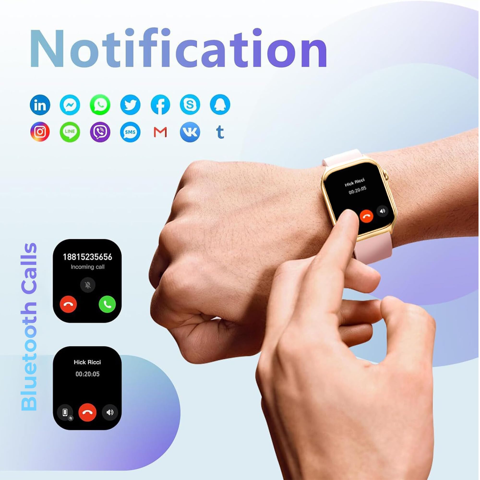 Smart Watch for Men Women- Answer/Make Calls - Image 3