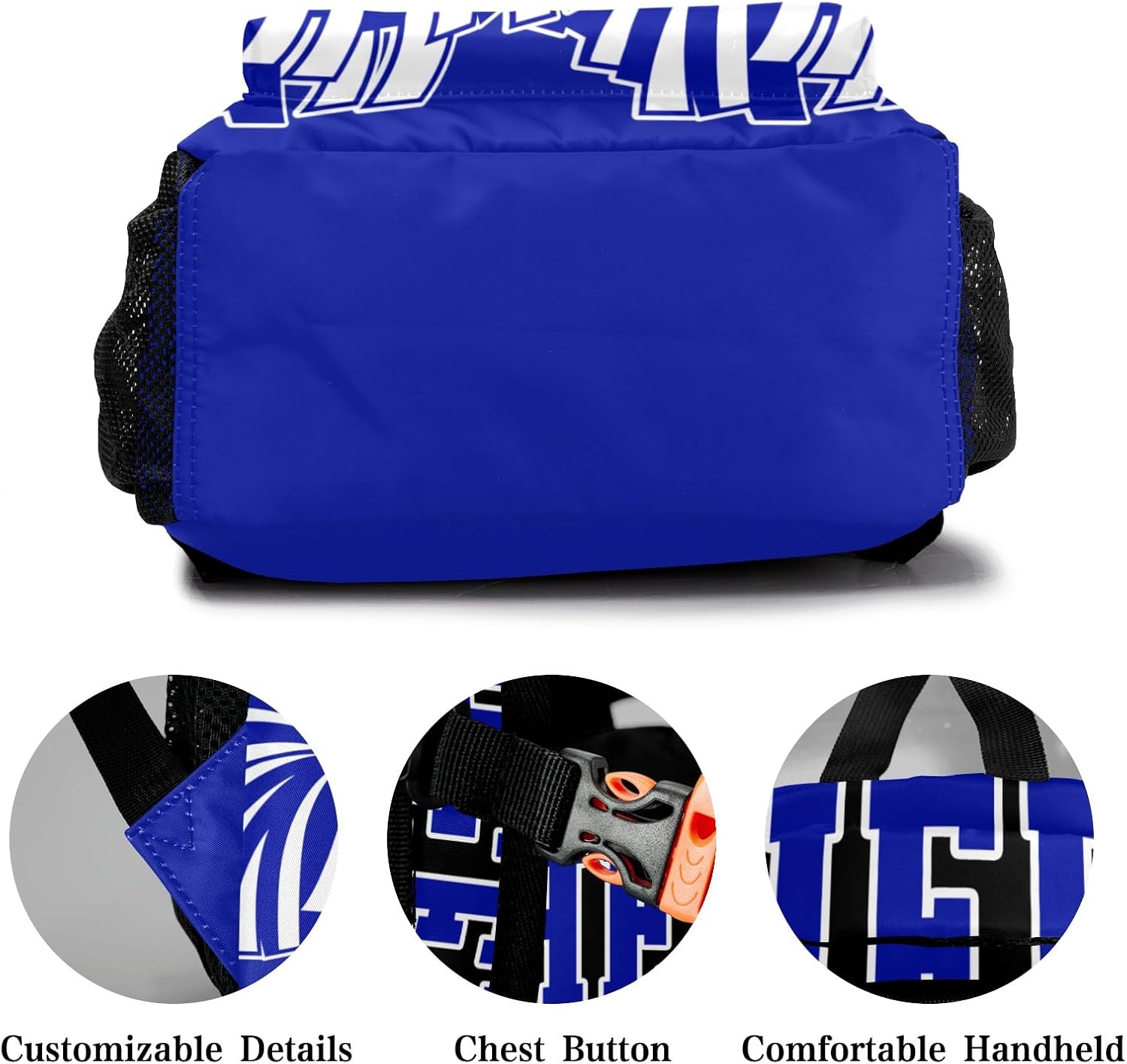 Blue Cheer Custom Cheer Bag Backpack for Cheerleader Personalized Cheerleading Backpack Bag, Cheer Coach Casual Travel Daypack