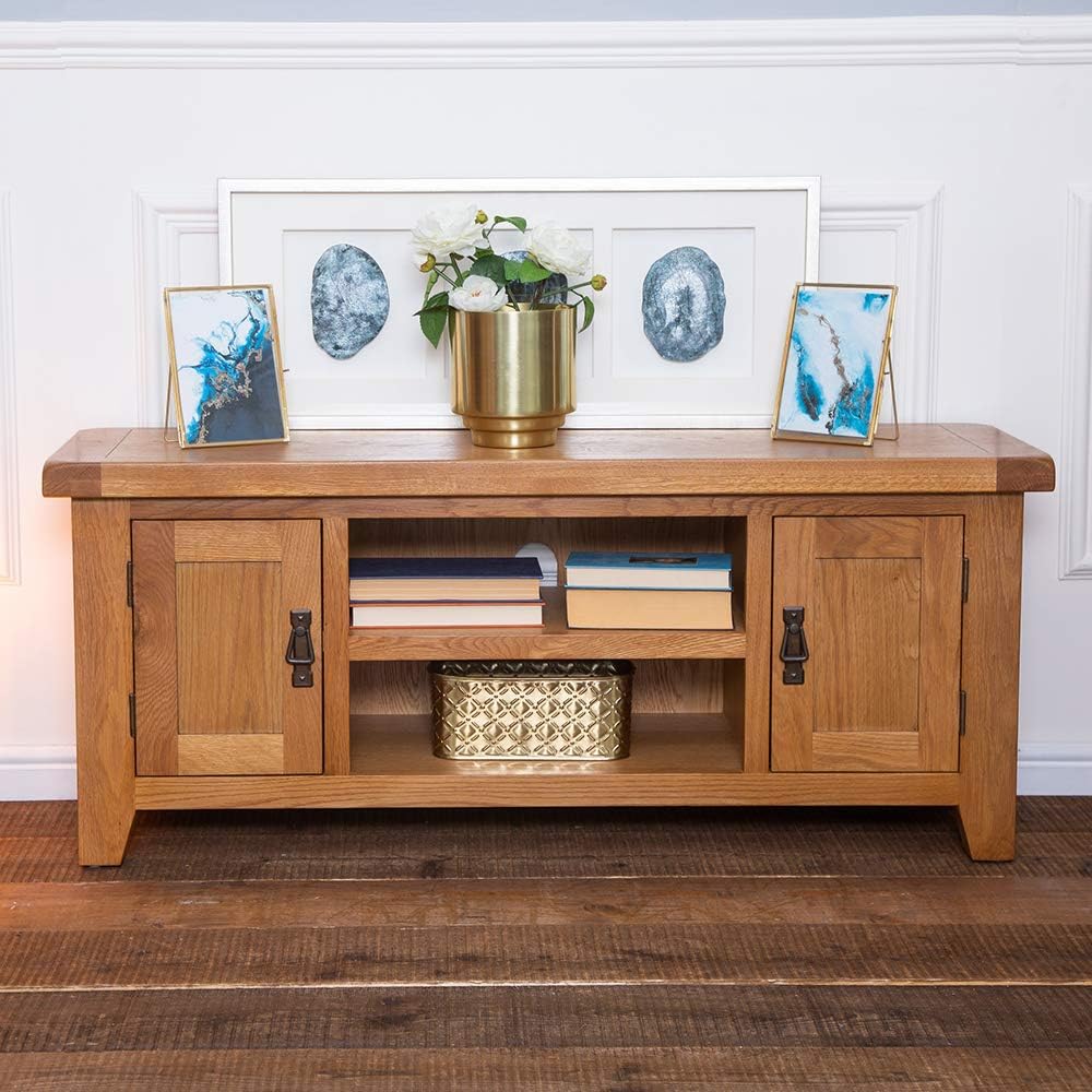 The Furniture Outlet Hampshire Oak Large TV Unit