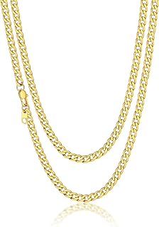 Suplight Cuban Link Chain Necklace for Men Women, Stainless Steel/Black/18K Gold Plated Chain 4mm/6mm/9mm Wide Cuban Chain Necklace, Hip Hop Jewelry 18"-30"