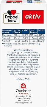 Doppelherz Magnesium 500 + D3 + K2