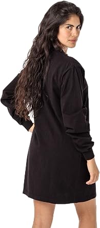 LOS ANGELES APPAREL Women 1837GD - Jersey Mock Neck Dress
