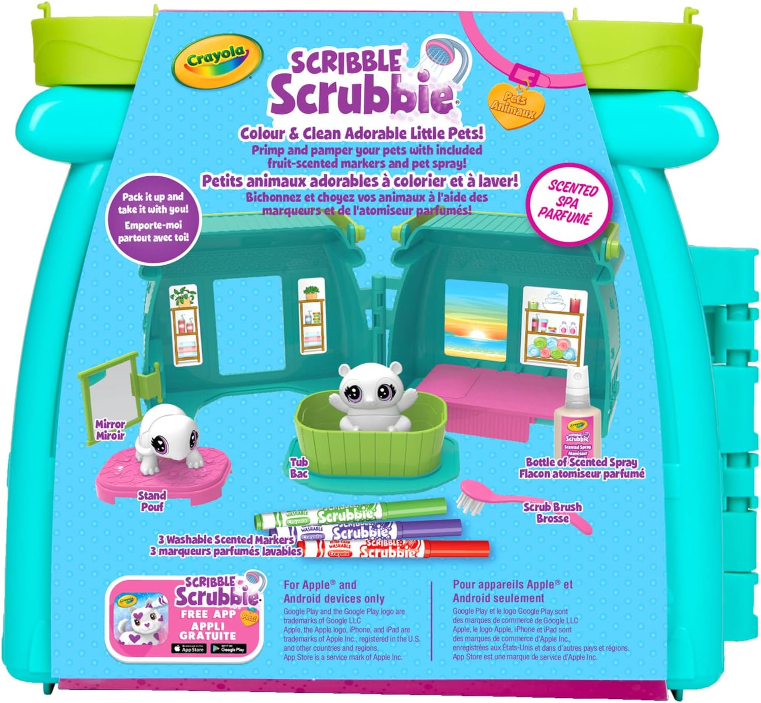 Crayola Scribble Scrubbie Pets Scented Spa Playset