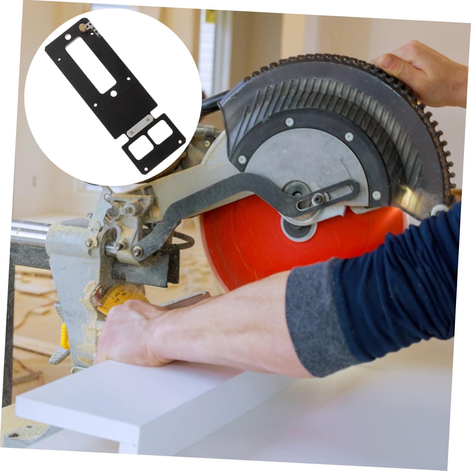 TEHAUX Circular Saw Guide Rail Right Angle Track Saw Square for Precise Cuts Compatible with Festool Cnc Machined for Angle Cuts