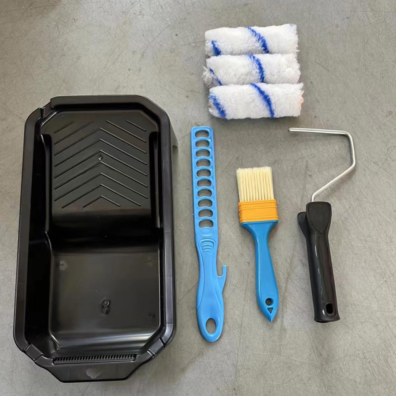 Set piccoli rulli multiuso per pittura con schiuma e design in microfibra Accessorio per strumenti pittura murale per uso quotidiano artigianale e professionale