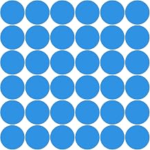 36 PCS Classroom Floor Stickers 6 Inch Vinyl Dots Big Decals Blue