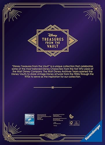 Miniatura 5 de Ravensburger Disney Treasures from The Vault Mickey Mouse - Rompecabezas de 1000 piezas para adultos – Cada pieza es única, la tecnología Softclick