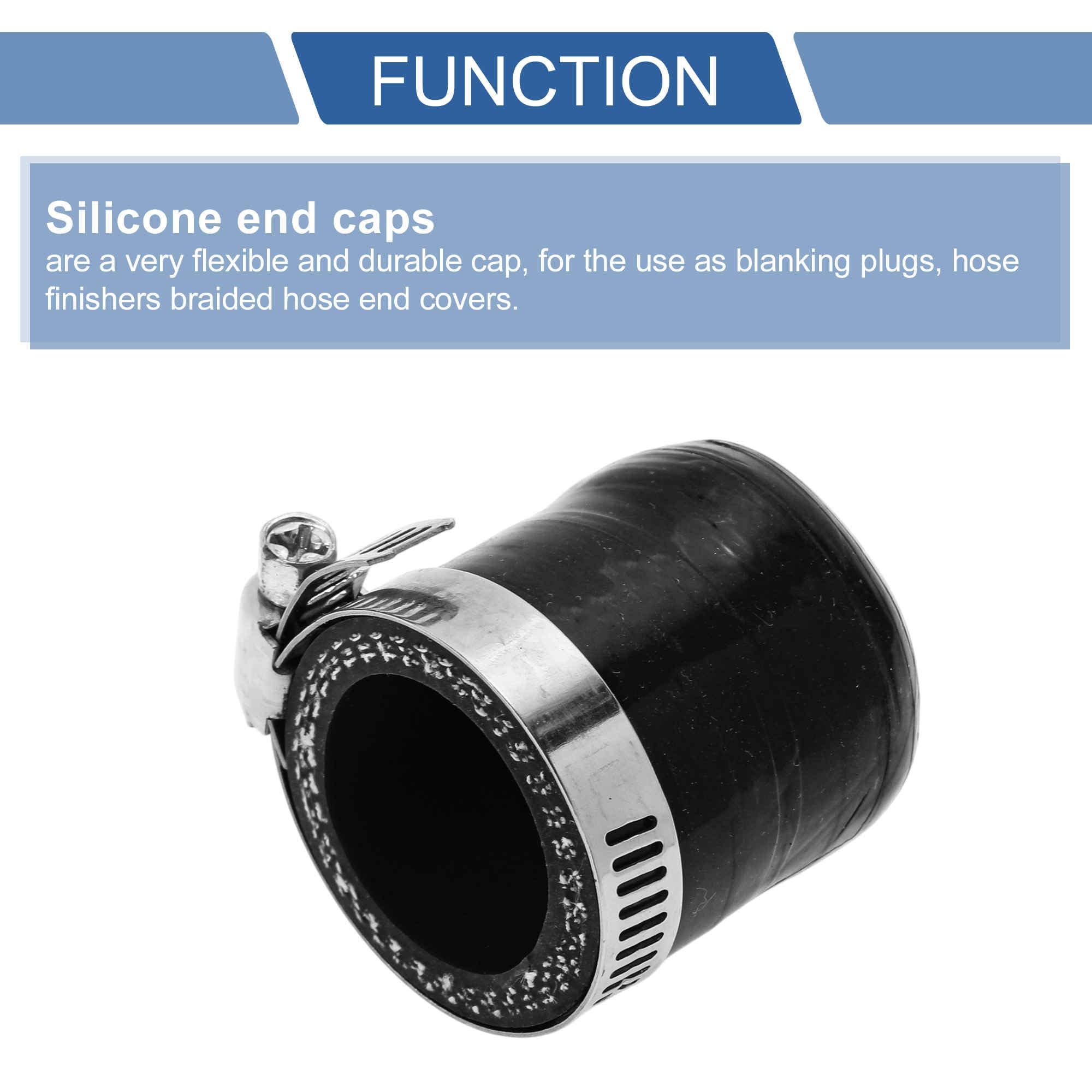 ACROPIX 1 pollice 25mm ID Gomma di Silicone Tubo Tappo Terminale 3 strati Poliestere per Liquido di Raffreddamento Turbo Bypass Valvola Vuoto 30mm Nero