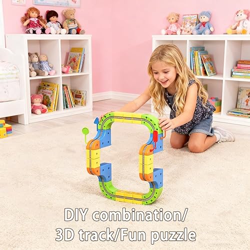 Miniatura 4 de Juego de riel de tren eléctrico magnético 2025, pistas mágicas infinitas 3D, juguete de tren para niños de 2 a 8 años, regalo educativo